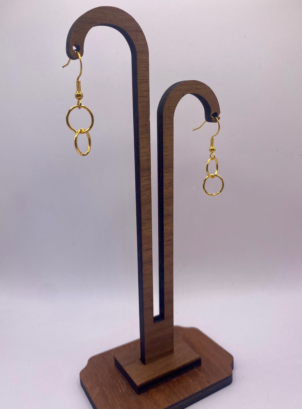 Boucles pendantes dorés