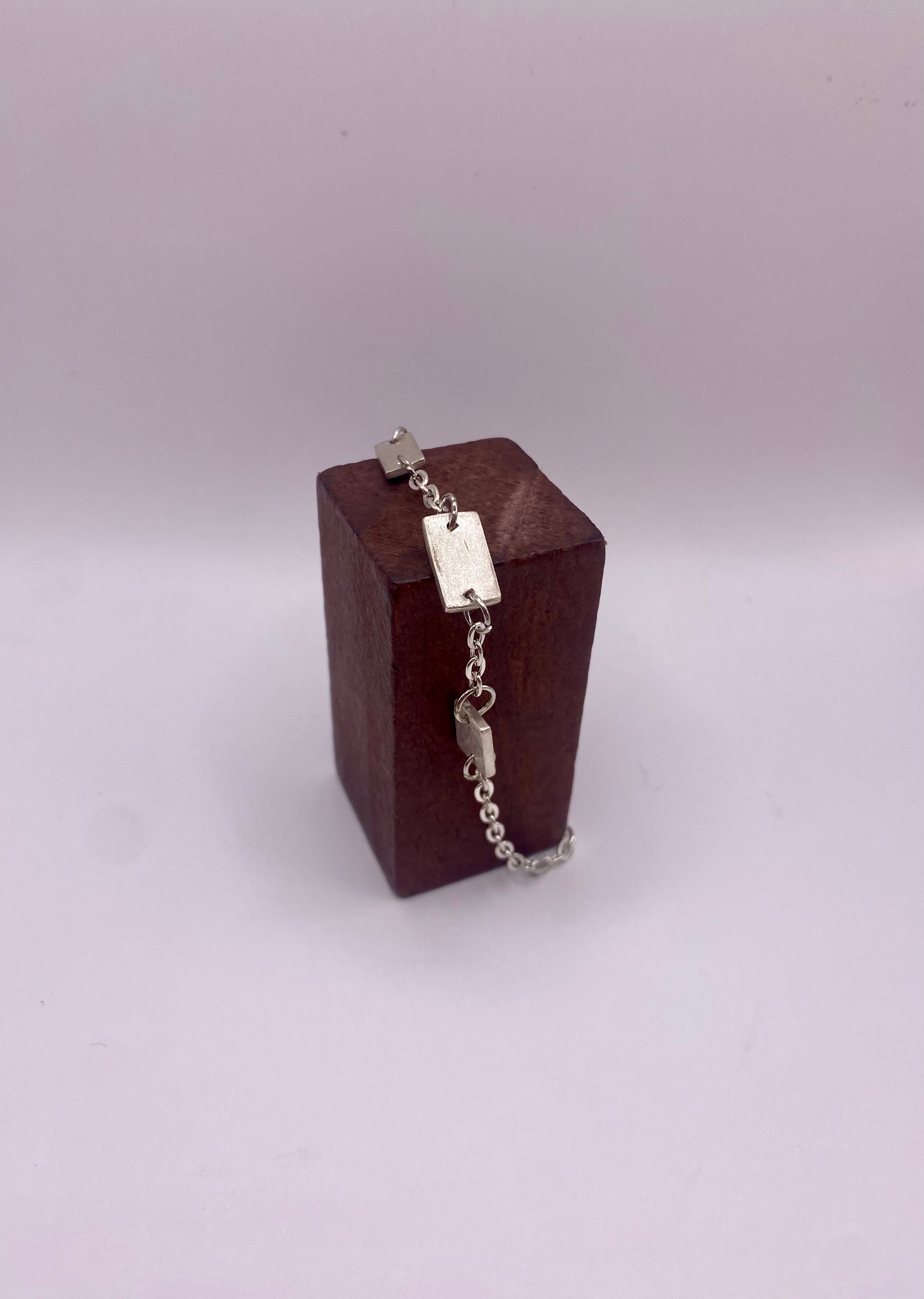 Bracelet carrés 18cm