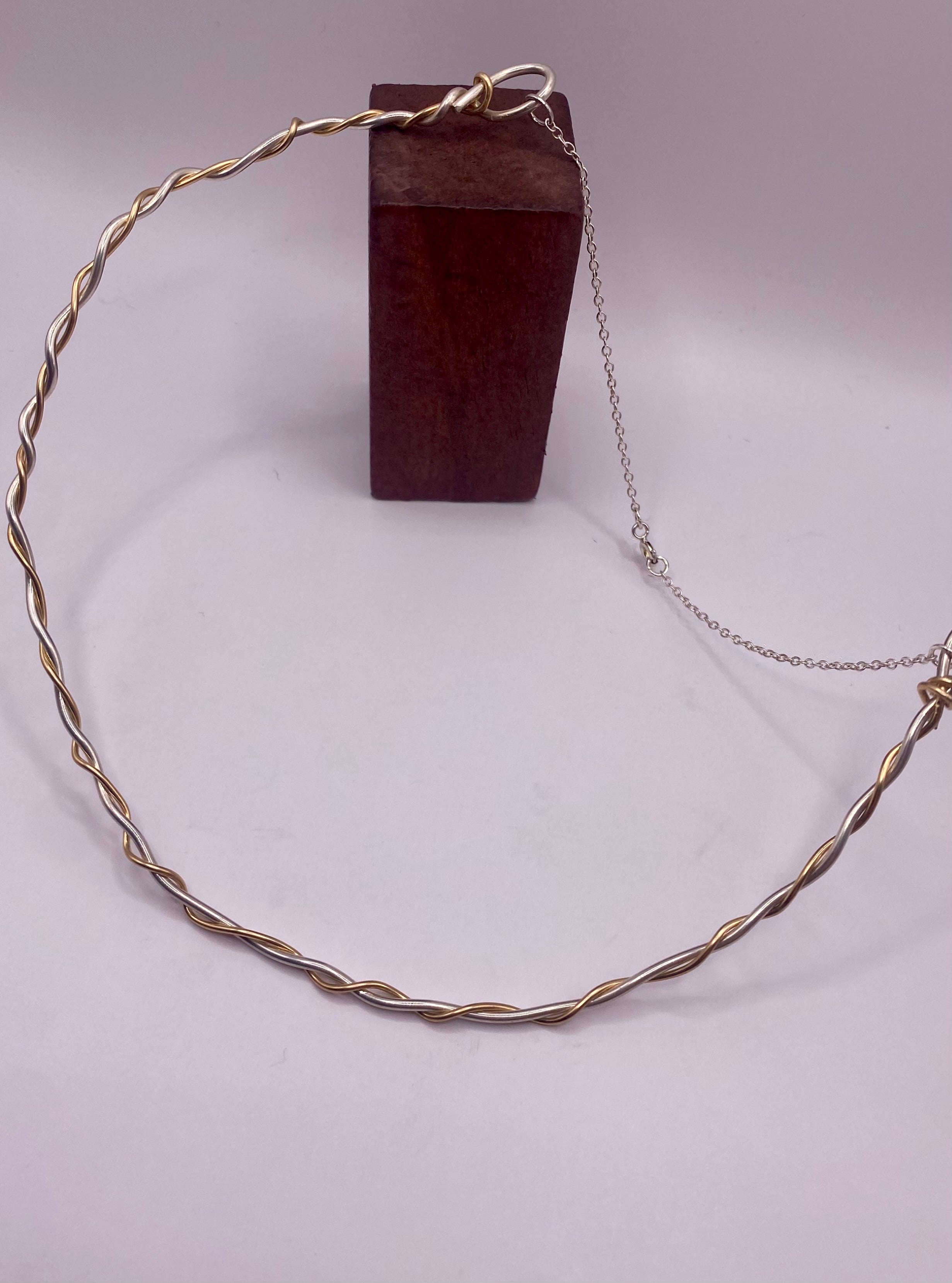 Collier Kant doré et argenté 45cm