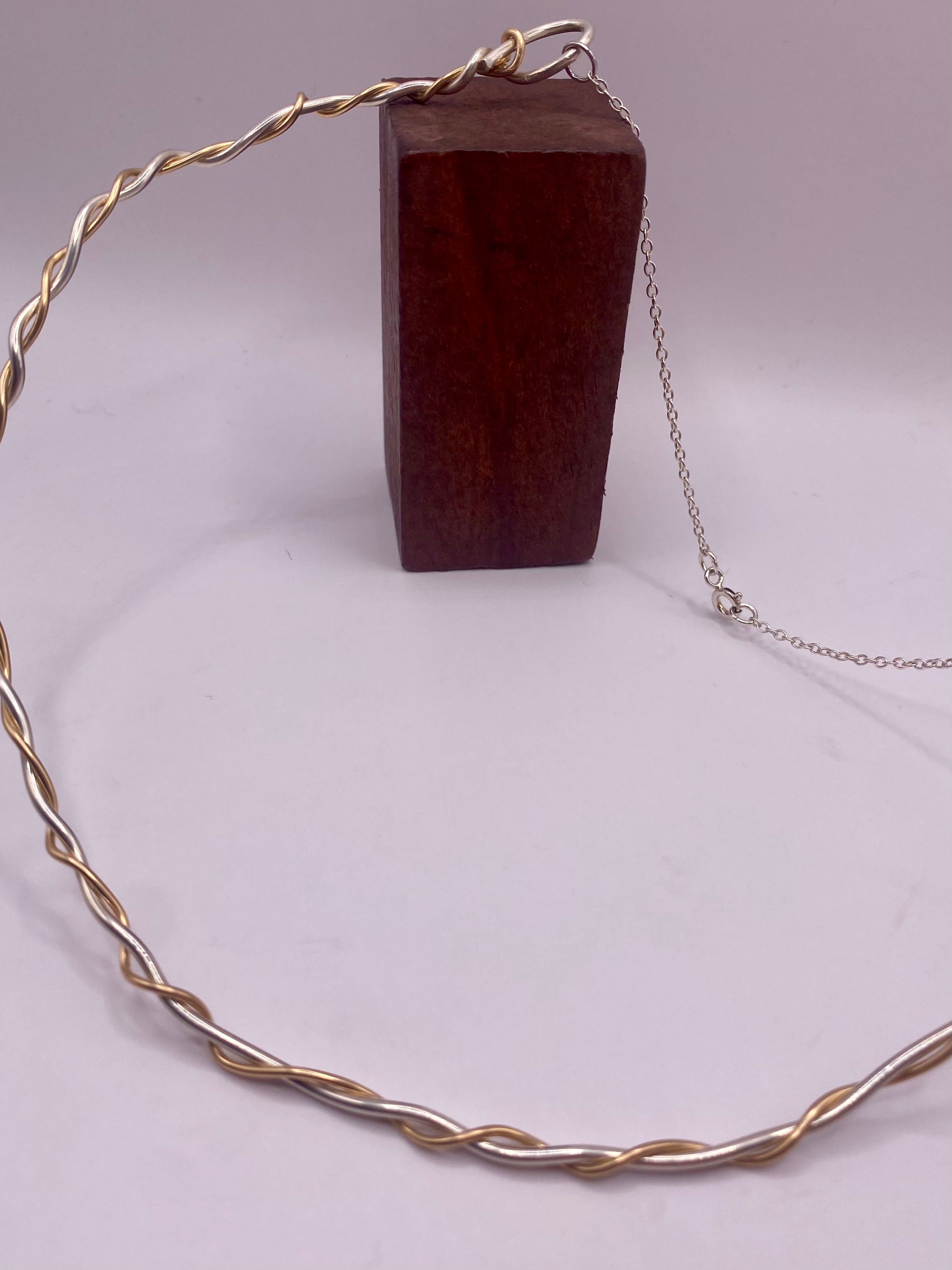 Collier Kant doré et argenté 45cm