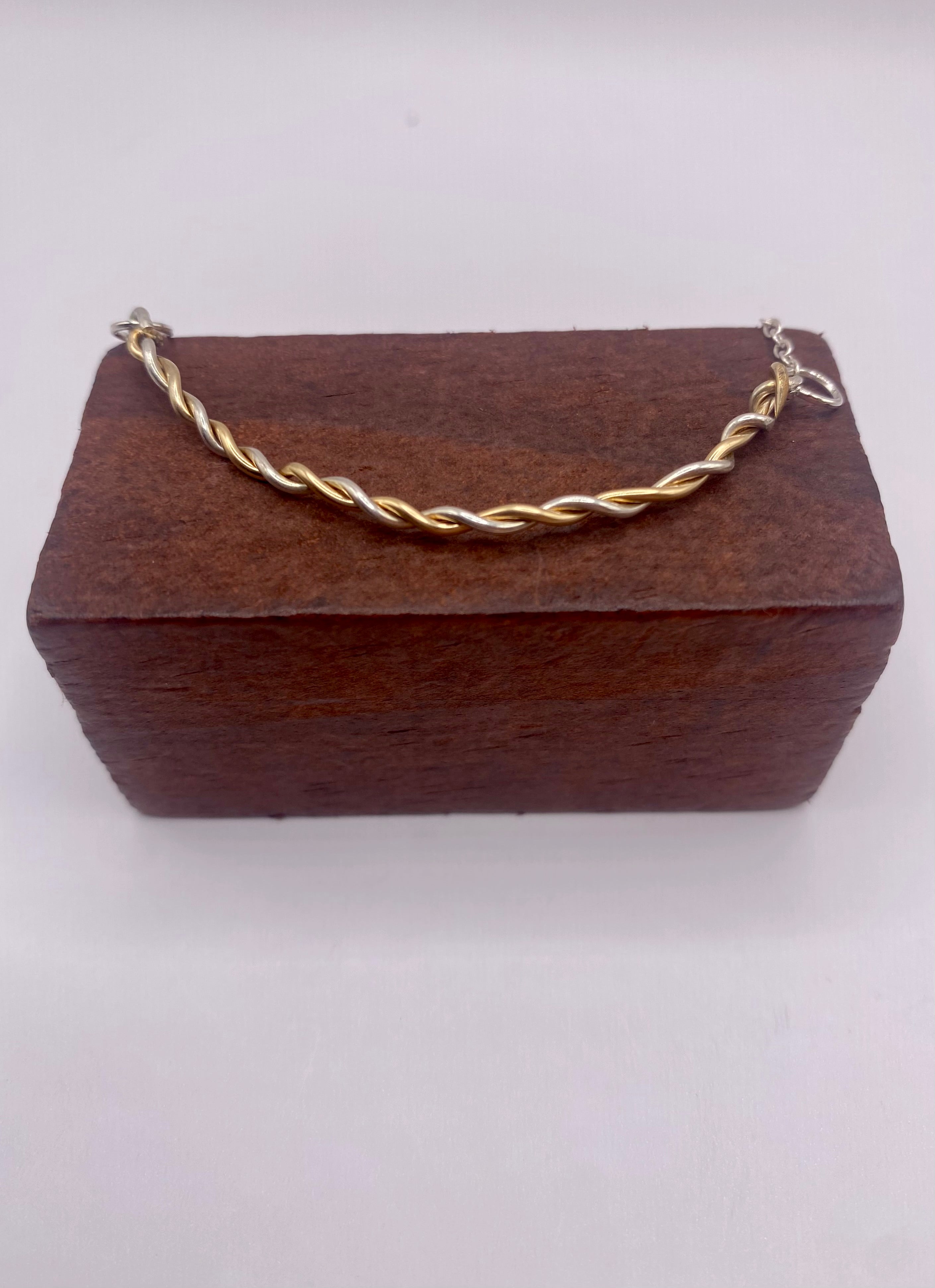 Collier MANDELA argent et doré T52